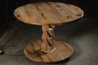 Masa din lemn masiv de nuc și stejar