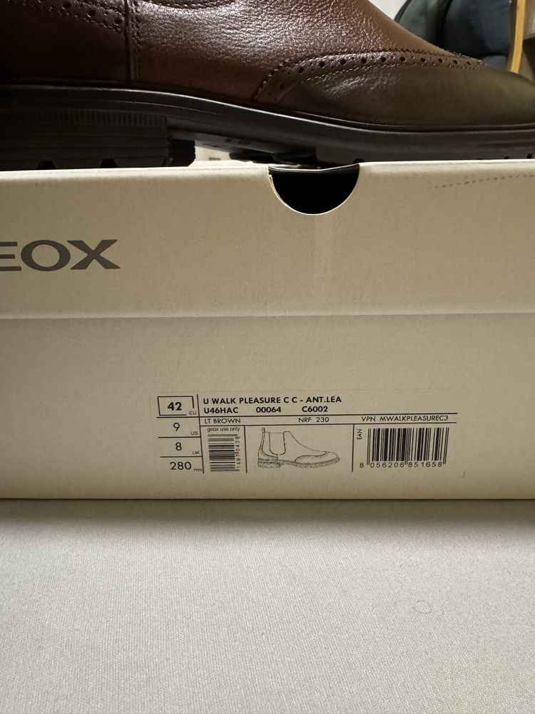 Кожени боти тип челси GEOX