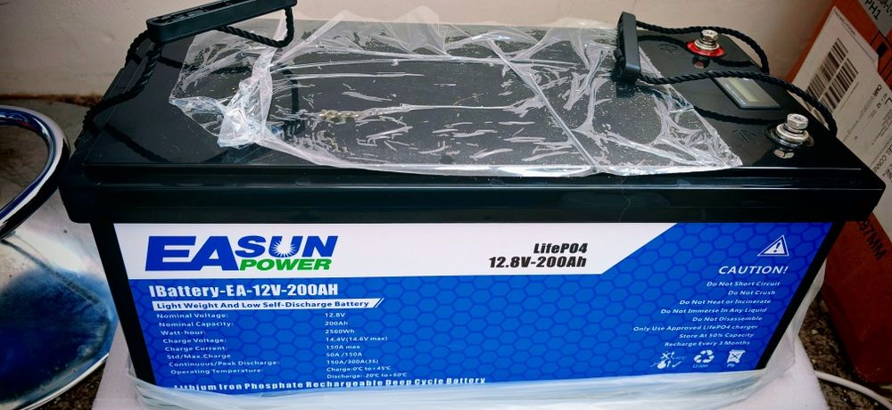 Baterie 200Ah Easun Lifepo4 NOU kit panouri solare invertor mttp NOU
