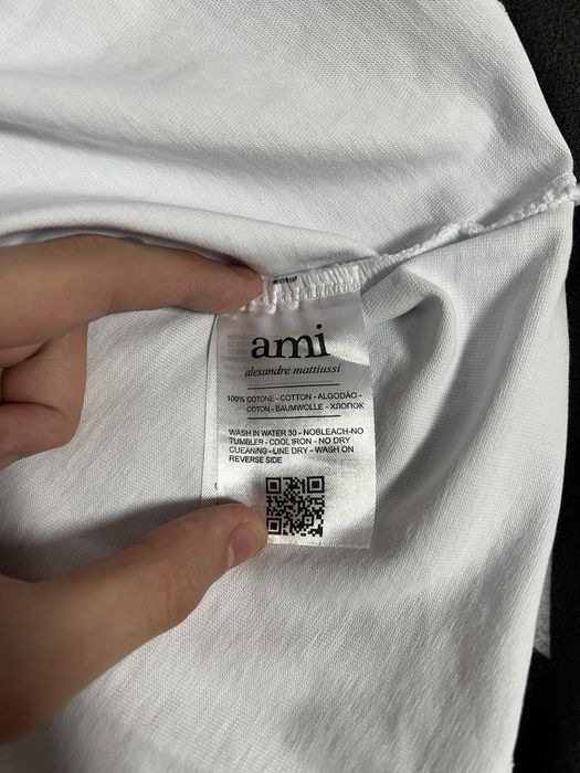 tricou alb ami paris L