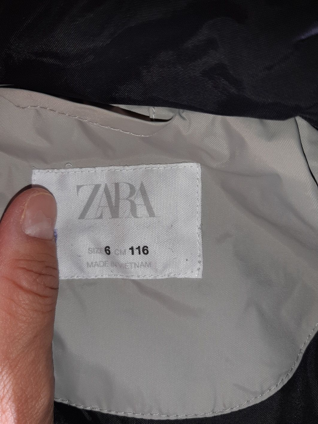 Geacă Zara  toamnă iarnă  băiat mărimea 116 Zara