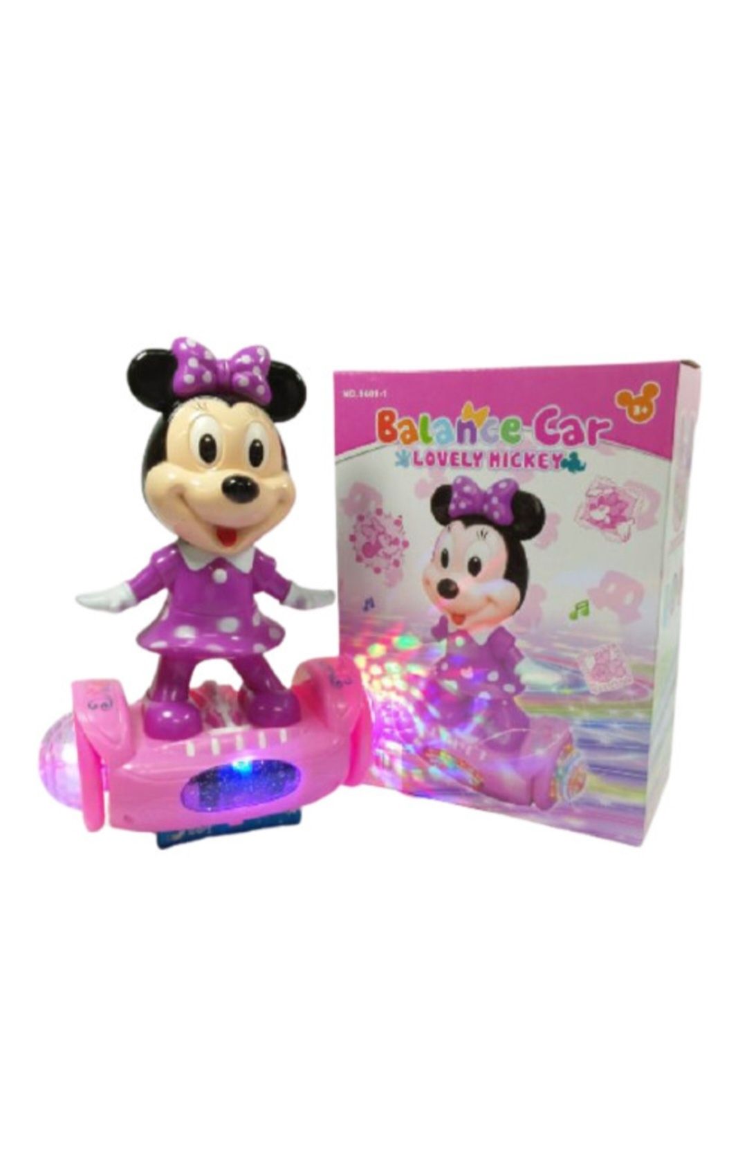 Jucarie interactiva muzicala si cu lumini, Minnie pe Hoverboard