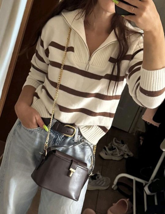 Нов дамски пуловер размер М-L