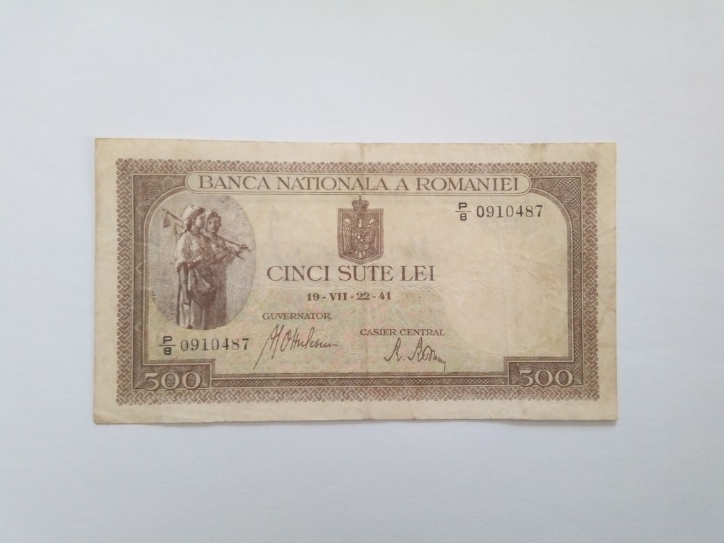Vând bancnotă de 500 lei din 1941