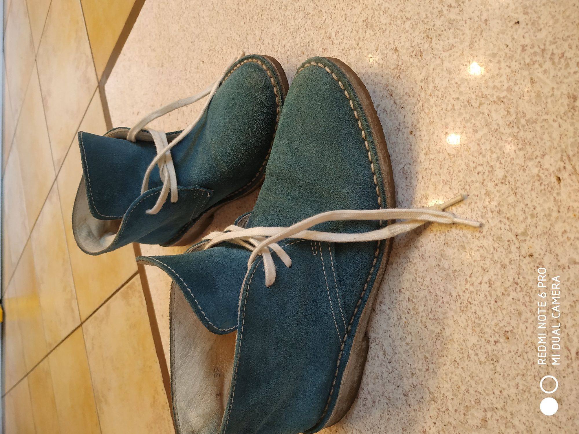 Ботинки натуральные замшевые в Алмате