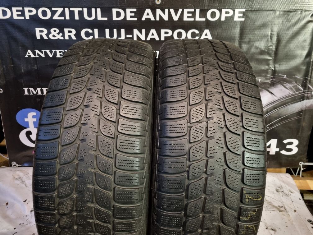 ‼️Ocazie‼️2 Anvelope Iarnă Bridgestone 235.60.R17 m+s 4,9 mm 1 an gara