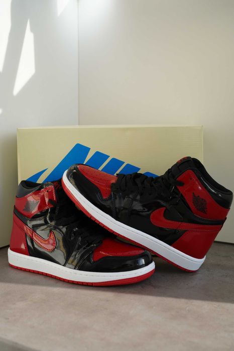 Adidasi JORDAN 1 Patent - Bred, Produs Nou - Full Box, Premium Unisex