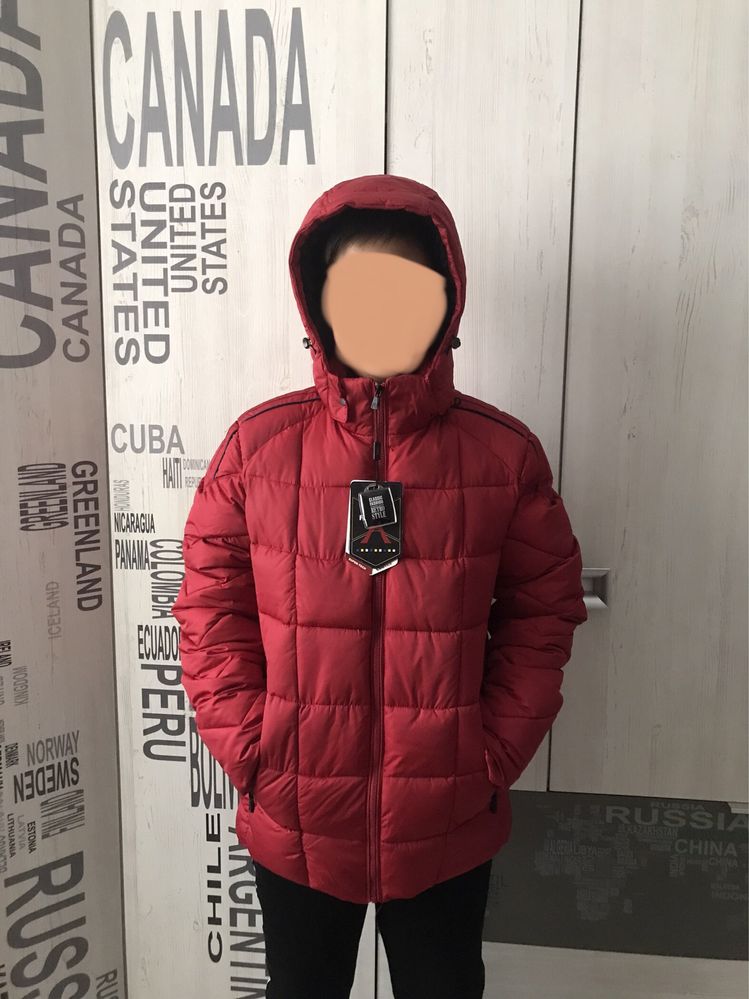 Куртка зимняя,бордового цвета,новая,не подошёл размер