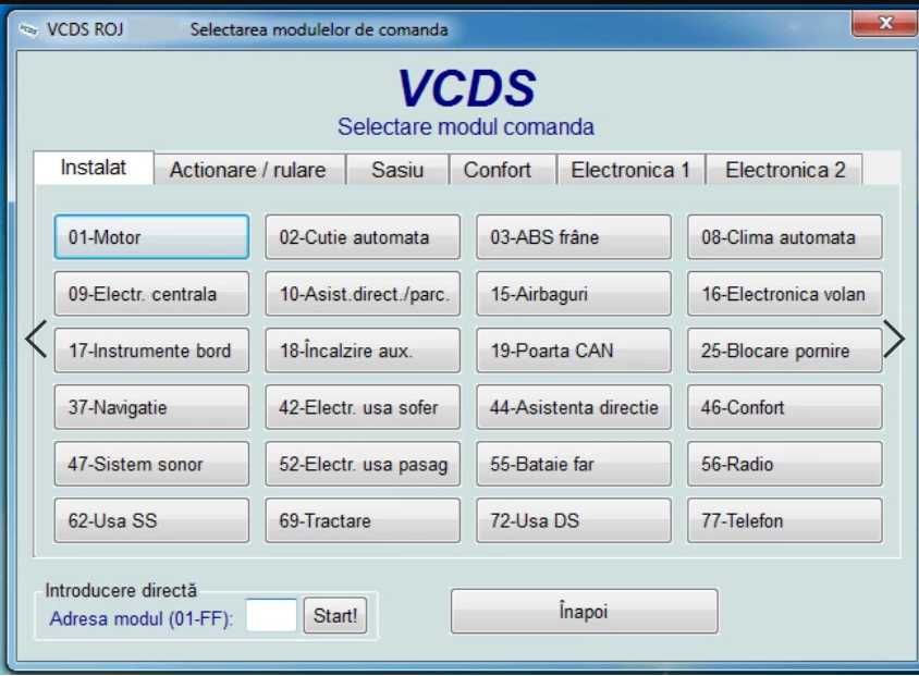 Tester Diagnoza Auto VCDS VAG COM in Romana VW AUDI SKODA SEAT