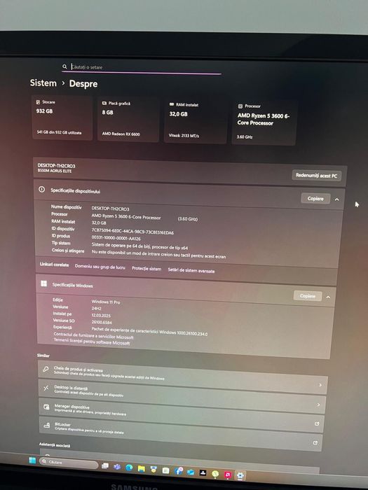 Vand unitate gaming+desktop 4K samsung