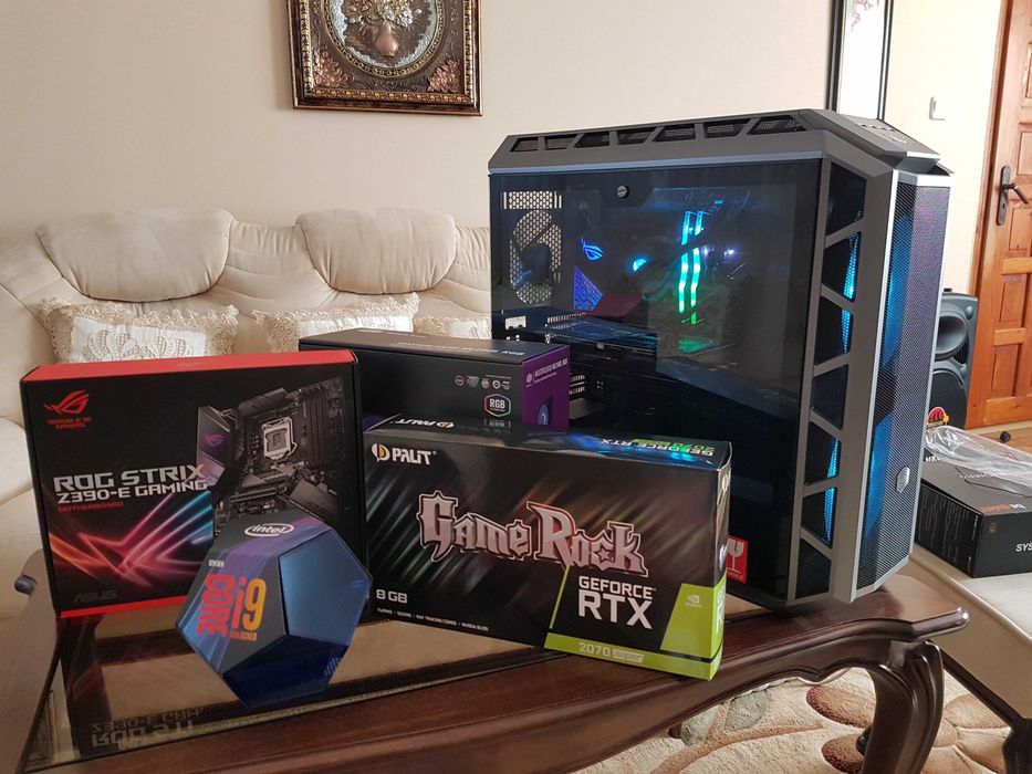Геймърски компютър/ I9 9900K/32GB/RTX 2070 SUPER /512GB SSD+8TB HDD