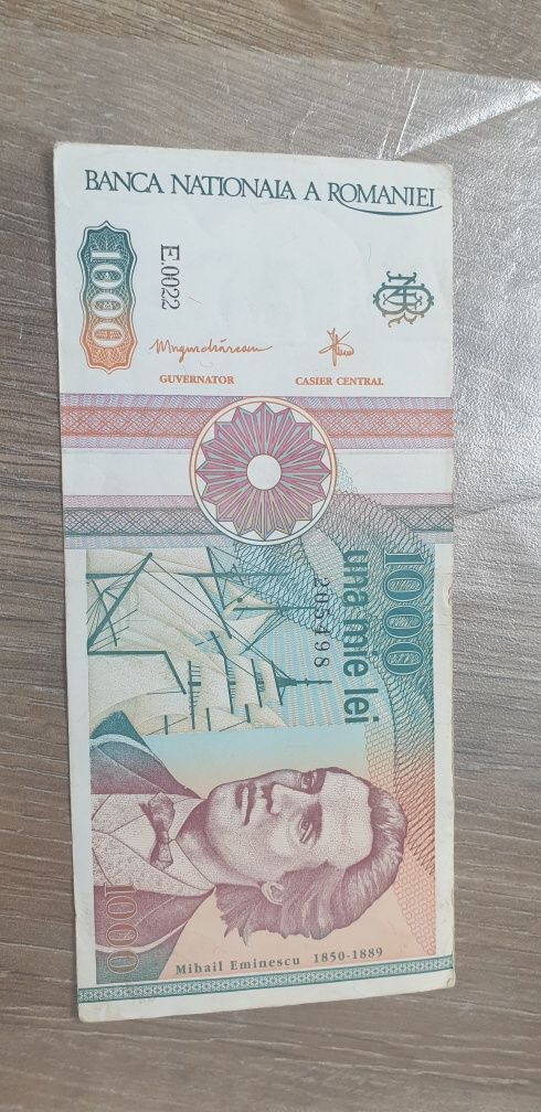 Bacnota 1000 lei Eminescu 1991