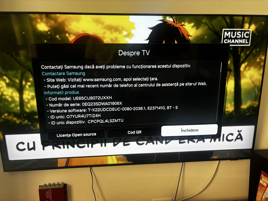 Televizor Samsung 65” 4K UHD Smart TV – UE65CU8072UXXH