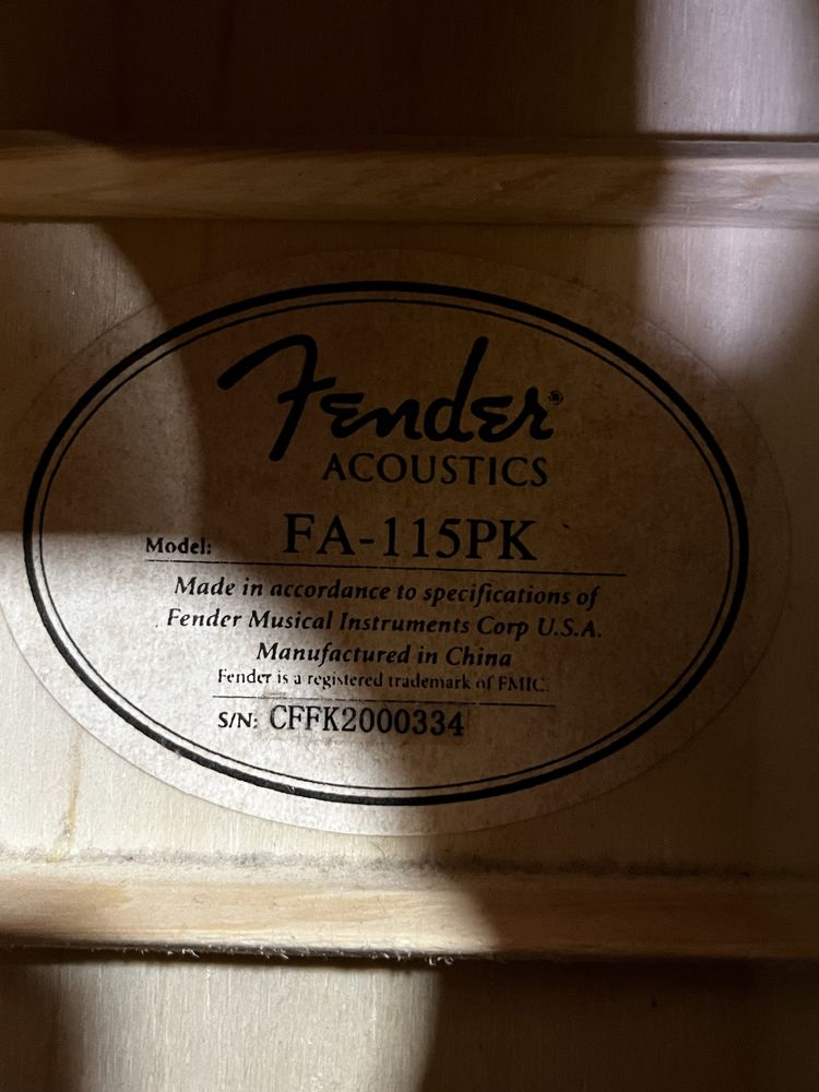 Акустична китара Fender FA-115PK