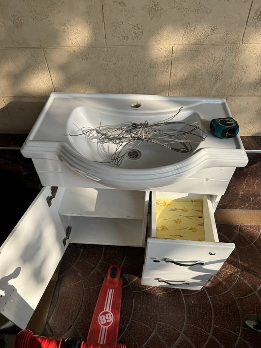 Раковина шкаф бу 80см