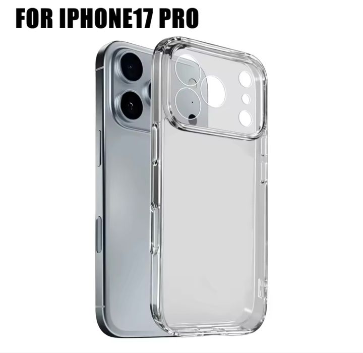 Прозрачен Удароустойчив Силиконов Кейс за Iphone / 17 Pro / 17 Pro Max