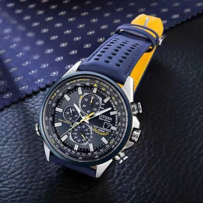 Мъжки ръчен Часовник Citizen Blue Angels World Chronograph дата,ден ч