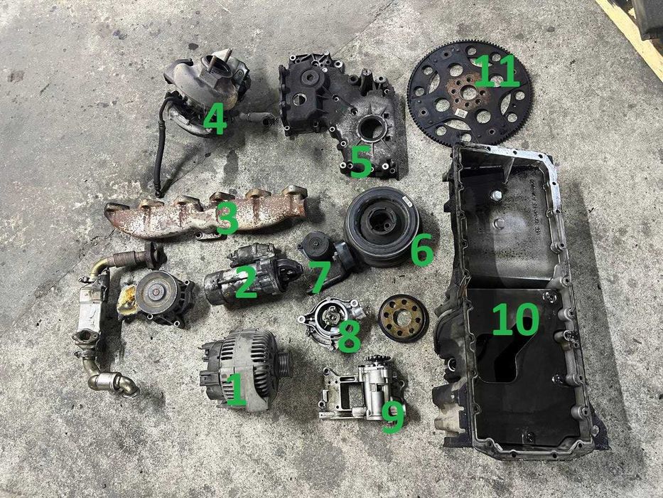 Generator / alternator Electromotor starter M57N E60 E61 530d 525d