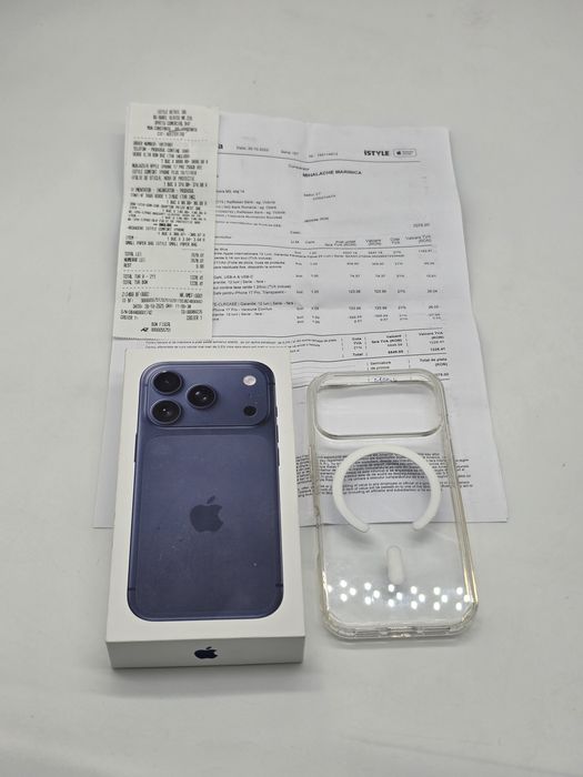 Iphone 17 pro, Deep Blue, 256gb, FACTURA+GARANTIE, NOU, EXTRA FULL
