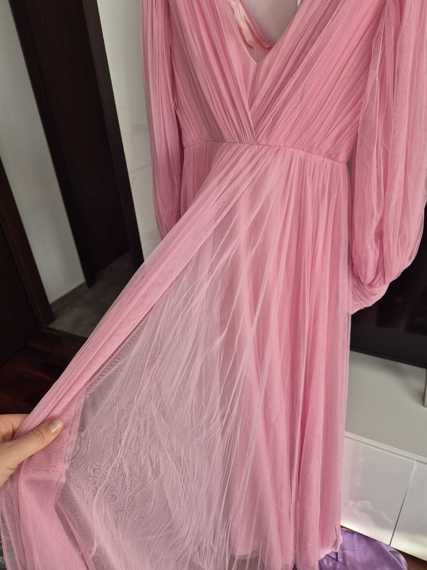 Rochie de seara roz NOUA Ana Radu marime L