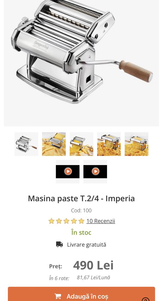 Masina de facut paste IMPERIA 150