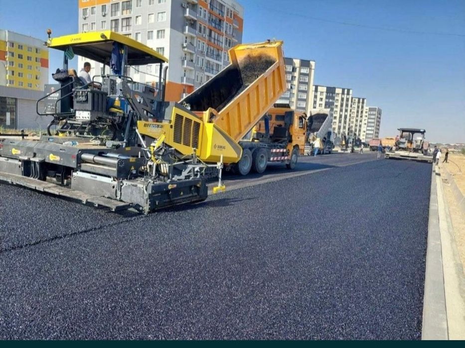 Асфальтирование уклалка асфальта