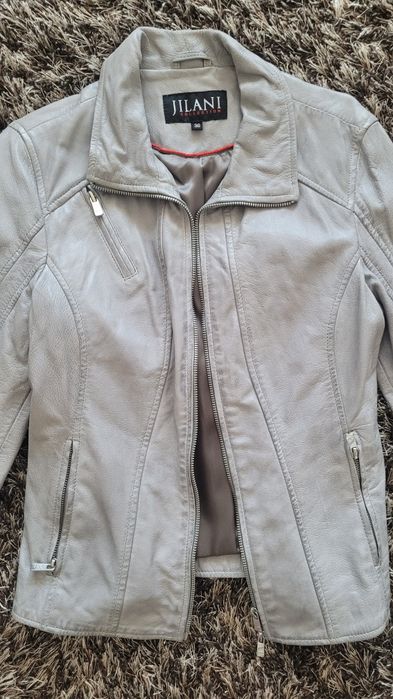 Vand geaca piele naturala gri, marime 36