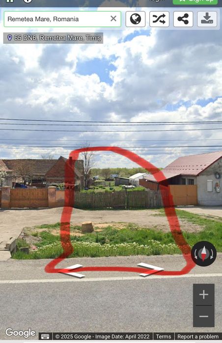 Propietar vând teren intravilan în Remetea Mare. Suprafața 864 mp.