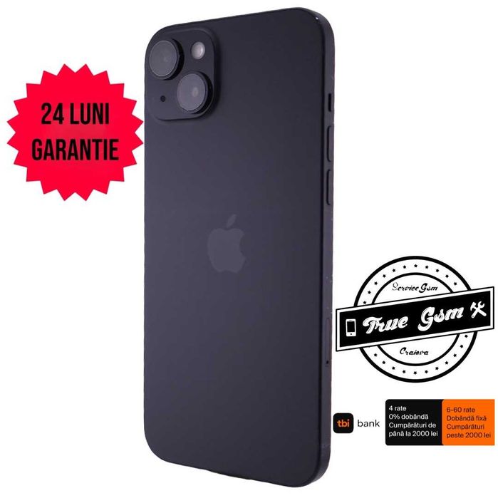 iPhone 15 Plus 128GB Black - 24 LUNI GARANTIE  | TrueGSM