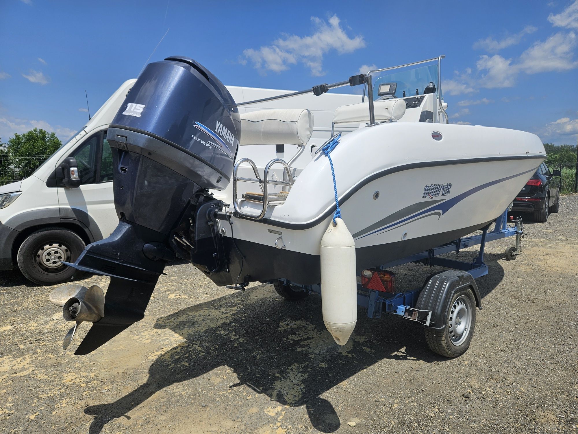 Barcă Aquamar 5m + Motor Yamaha 115 CP