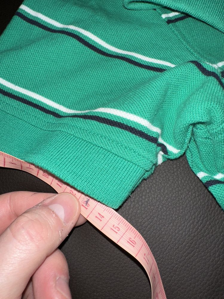 Tricou polo mâneca scurta Zara culoare verde marime S