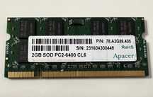 Ram sodim Apacer 2GB SOD PC2-6400 CL6