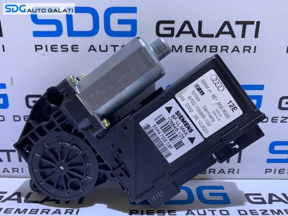 Motoras Macara cu Modul Control Geamuri Usa Portiera Dreapta Fata Pasager Audi A4 B7 2005 - 2008 Cod 8E1959802E 0130821764 5WK47005CBF