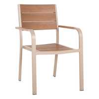 Градинско кресло HM5127, Алуминий, Polywood, Три цвята, 56x55x85,5Hcm.