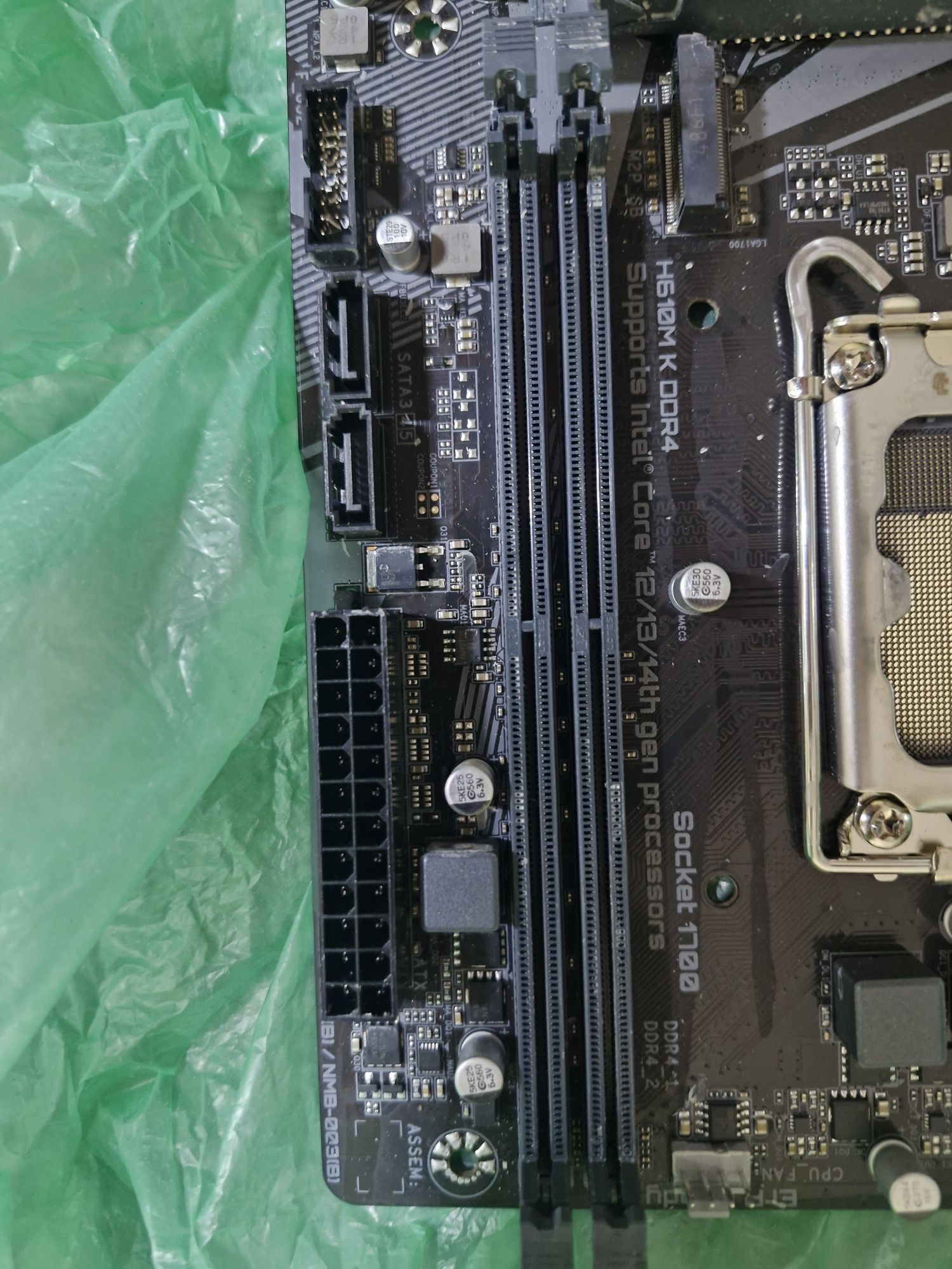 Материнская плата h610m k ddr4