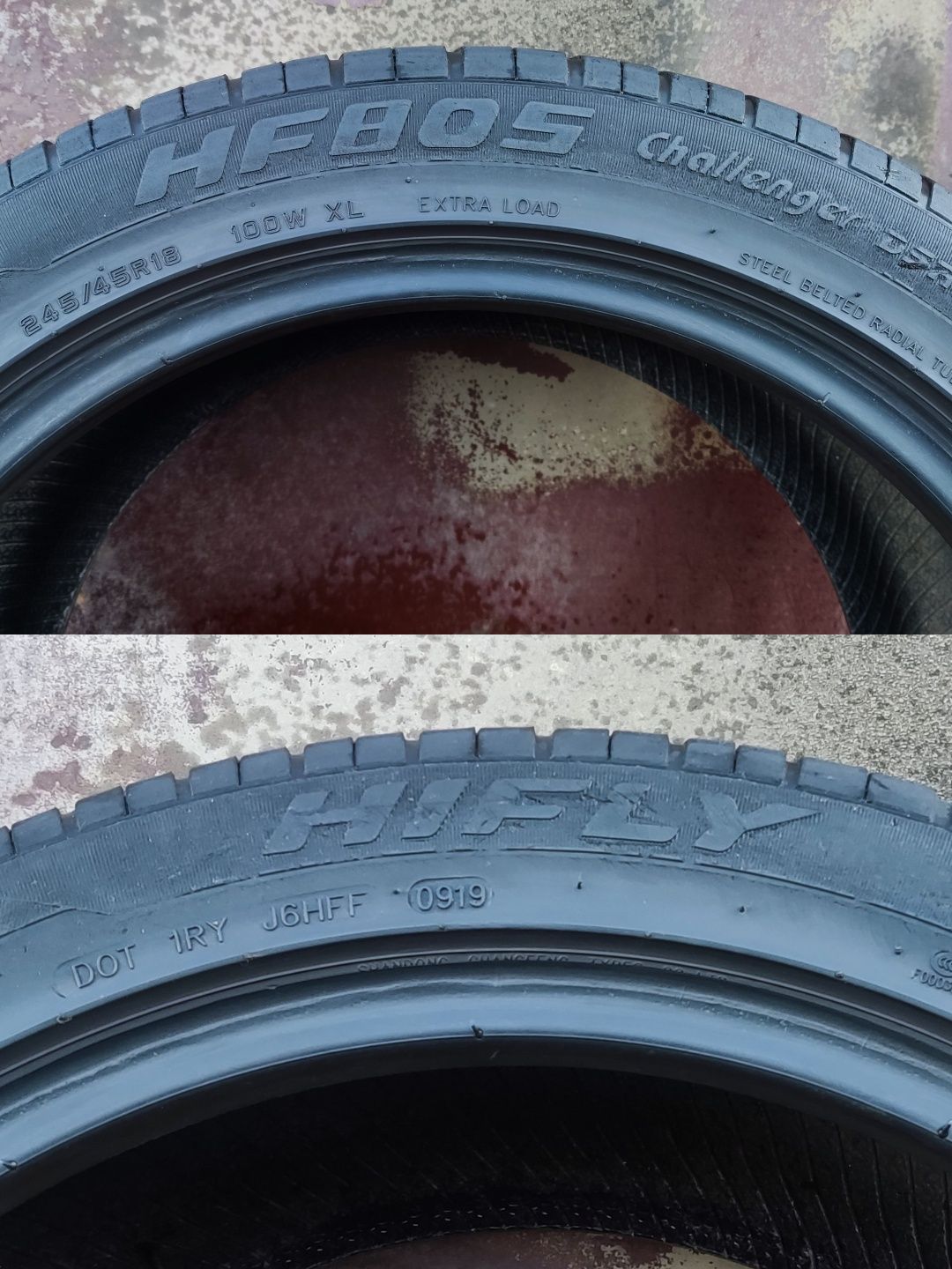 1бр. лятна гума 245/45/18 HiFly
XL подсиленa
dot19
6.5mm
Добро състоян