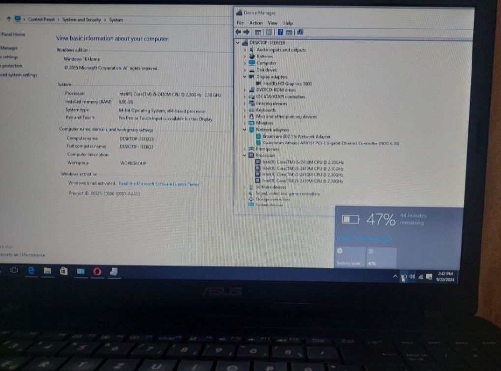 Laptop Asus Procesor i5