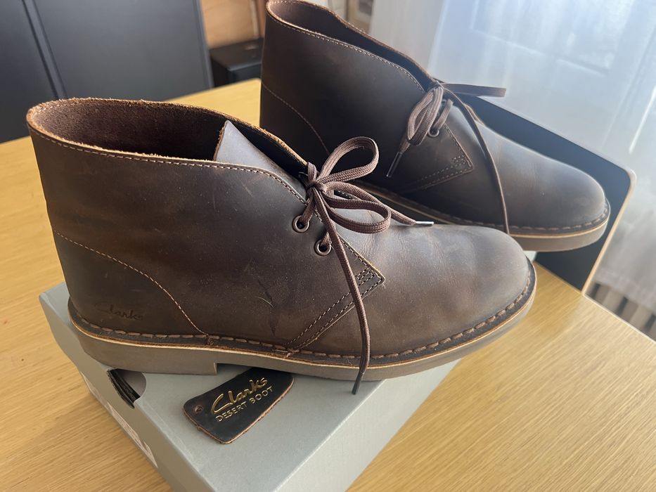 CLARKS Зимни обувки Desert Bt Evo Кафяв