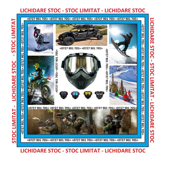 Masca Ochelari Ski Snowboard Atv Moto Enduro Cross Protectie Sky Casca