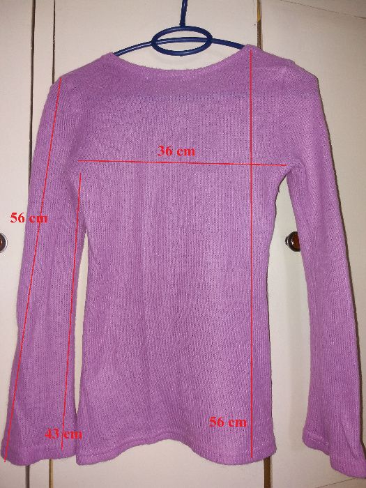 Pulover roz, masura S