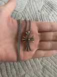 Lant Chrome Hearts argint model Cross - nou unisex