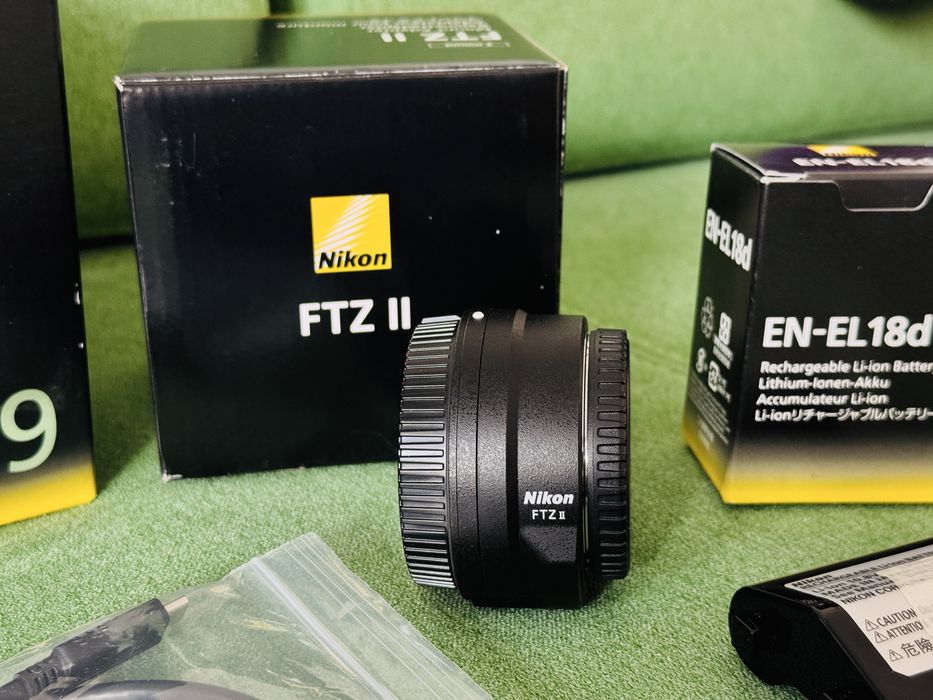Nikon Z9 cu skin + Adaptor FTZ II + Acumulator Nikon + CFExpress 512Gb