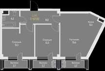 ЖК Манхэттен (Manhattan),  2,5 /15 /16, 68 м². Дархан, парк Тельмана