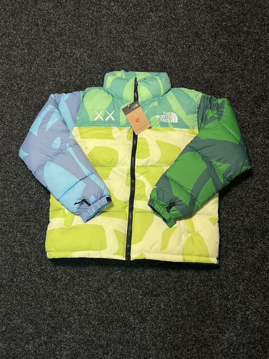 Geaca The North Face x Kaws Verde/Albastra Premium / 2025
