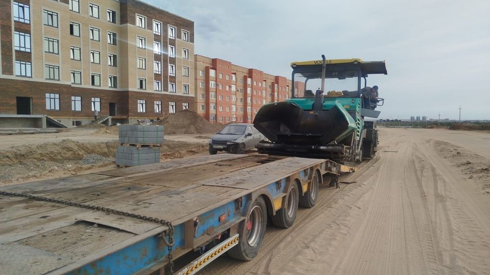 Тралл негабаритных дорожных техник