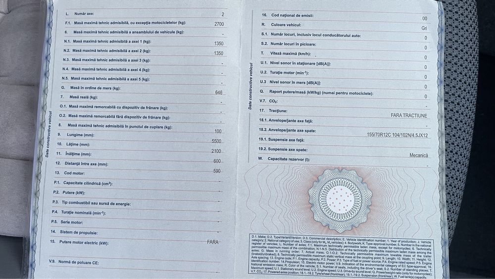 Platforma/remorca Hapert 4m L