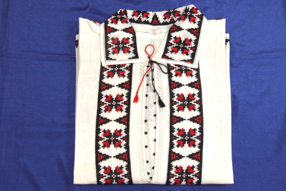 Camasa traditionala (ie) mas. 44, panza bumbac tesuta la razboi