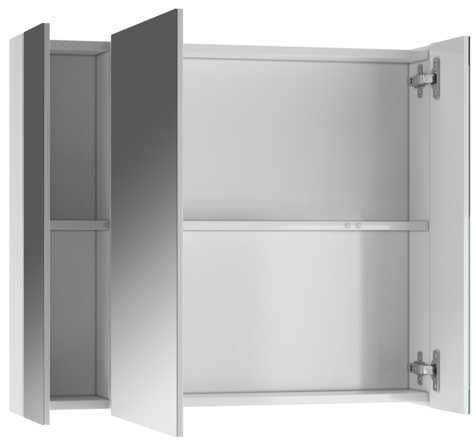 Шкаф-зеркало Норма 80 см (3 двери)