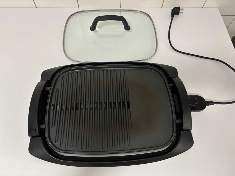 Gratar electric Tefal Plancha CB6A0830, 2000 W, 2 zone de gatit