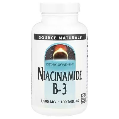 Ниацинамид Витамин 1.500mg Б-3 Source Naturals Niacinamide B-3 100 таб